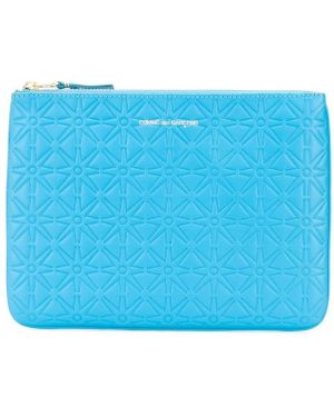Кожени чанта тип „портмоне“ Comme Des Garçons Wallet синьо