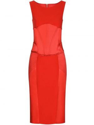 Vakarinė suknelė be rankovių Dolce & Gabbana raudona