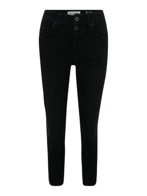 Bavlnené džínsy s vysokým pásom na zips Marc O'polo - čierna