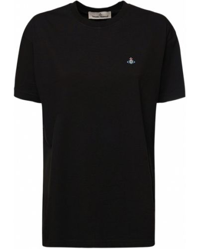 Džersis marškinėliai Vivienne Westwood juoda