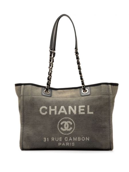 Shopper soma Chanel Pre-owned pelēks