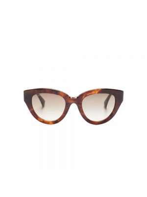 Okulary przeciwsłoneczne eleganckie Max Mara brązowe