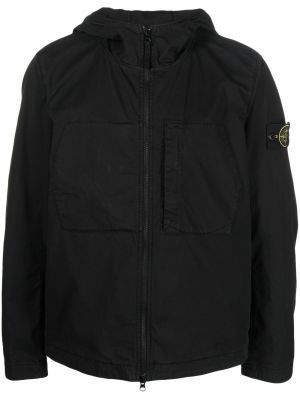 Ветровка с цип Stone Island черно