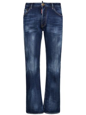 Jeans bootcut en coton large Dsquared2 bleu