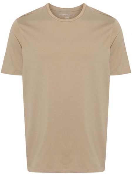 T-shirt en coton Majestic Filatures marron