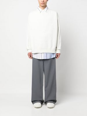 Sweter z nadrukiem Maison Margiela biały