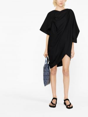 Drapované asymetrické šaty Junya Watanabe černé