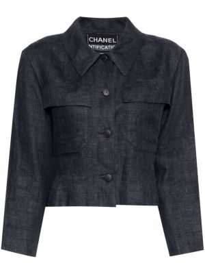 Ľanová bunda na gombíky Chanel Pre-owned