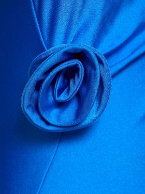Asymetrické midi šaty jersey Coperni modré