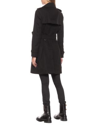 Bavlněný krátký kabát Burberry černý