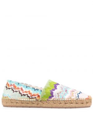 Trykt espadrillos Missoni grønn