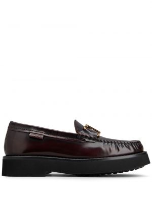 Pantofi loafer din piele cu cataramă Tod's maro