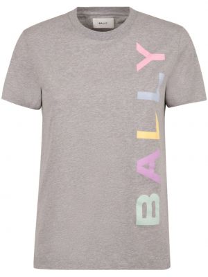 T-shirt à imprimé Bally gris