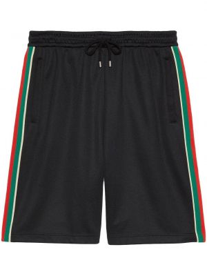 Bermuda kratke hlače s printom Gucci crna