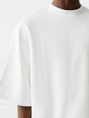 T-shirt Bershka blanc