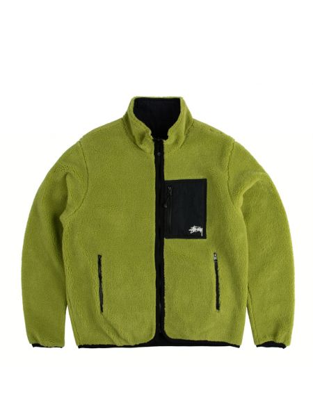 Двусторонняя куртка Stussy зеленая