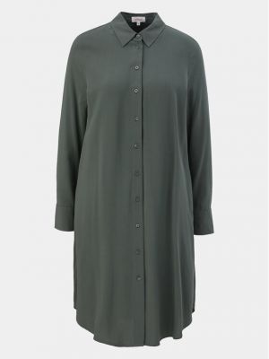 Платье-рубашка свободного кроя S.oliver зеленое