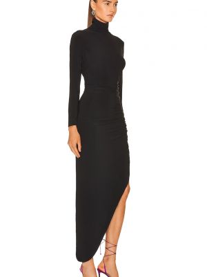 Платье-водолазка с длинным рукавом Norma Kamali черное