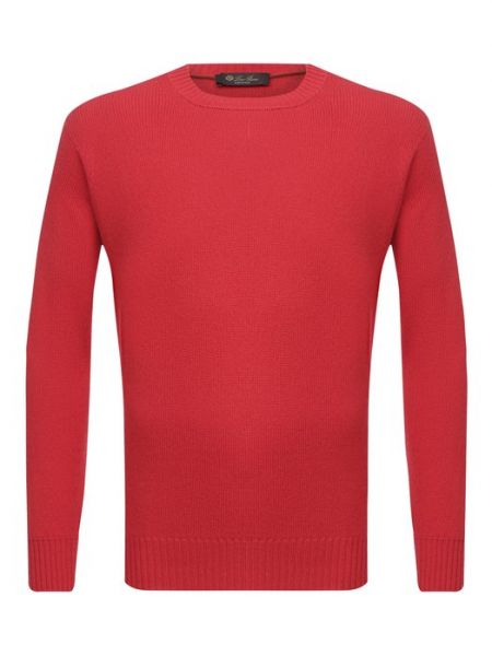 Кашемировый свитер Loro Piana красный