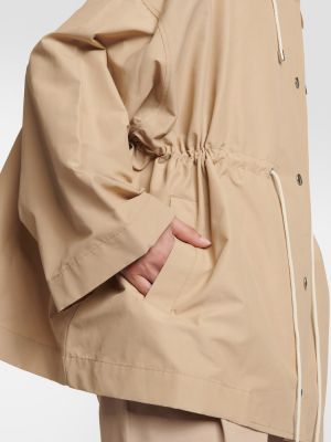 Trench din bumbac oversize Toteme bej