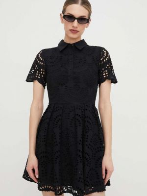 Sukienka mini bawełniana Silvian Heach czarna