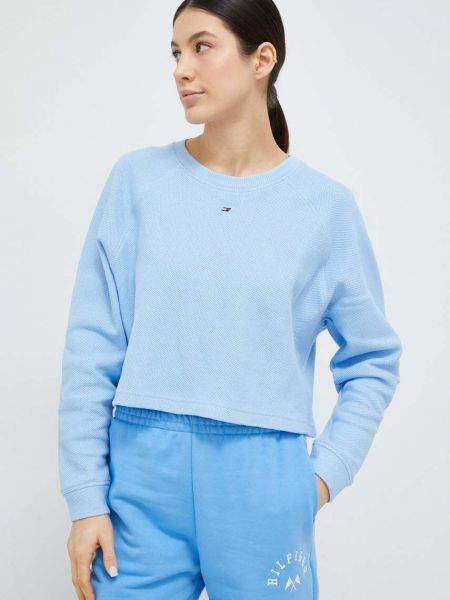 Bluza bawełniana Tommy Hilfiger niebieska