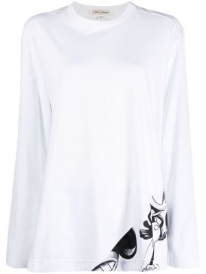 Camiseta con estampado Comme Des Garçons blanco