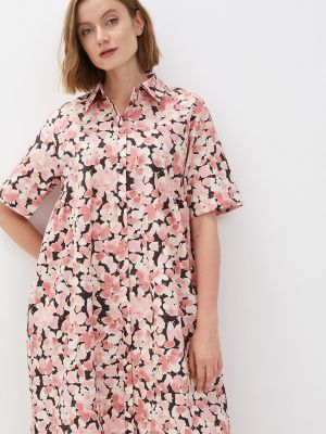 Платье-рубашка Baon розовое