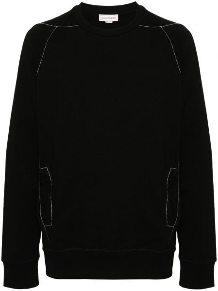 Jersey sweatshirt aus baumwoll Alexander Mcqueen schwarz