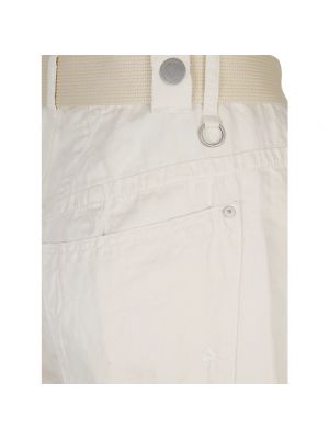 Pantalones de lino de algodón High beige