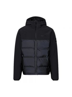 Pikowana kurtka puchowa z kapturem Calvin Klein czarna