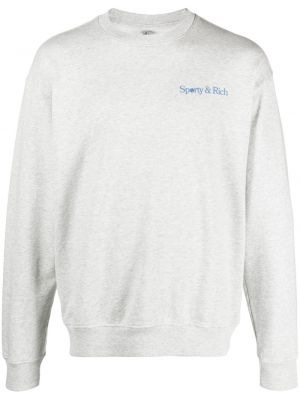Sweatshirt mit print Sporty & Rich grau