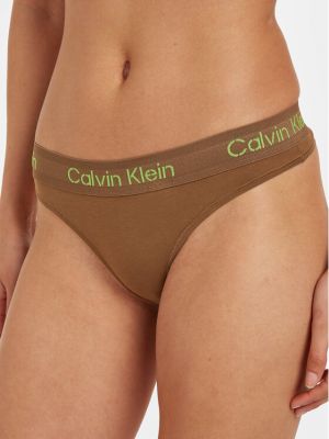Стрінги Calvin Klein Underwear коричневі