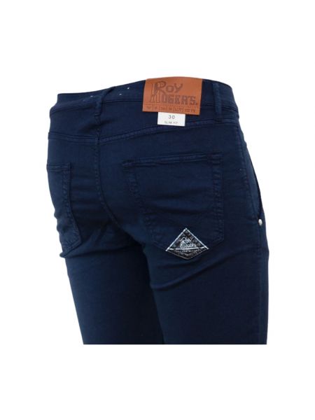 Pantalones cortos vaqueros slim fit Roy Roger's azul