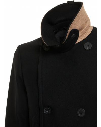 Vlnený kabát Neil Barrett čierna