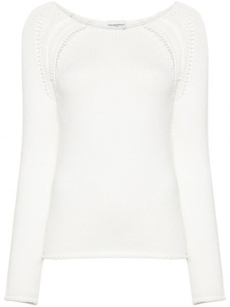 Chunky пуловер Claudie Pierlot бяло