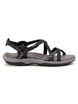 Slim fit sandály Skechers černé