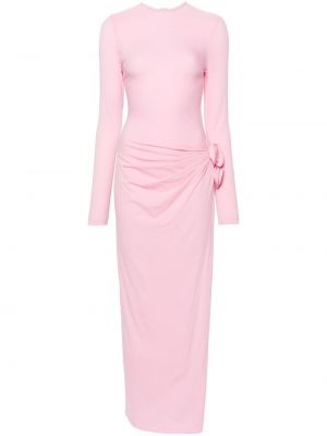 Φλοράλ βραδινό φόρεμα Magda Butrym ροζ
