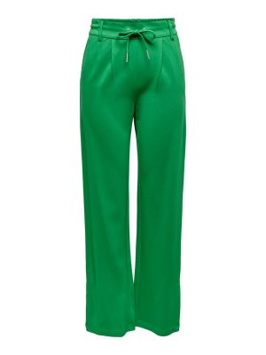 Широки панталони тип „марлен“ Only зелено