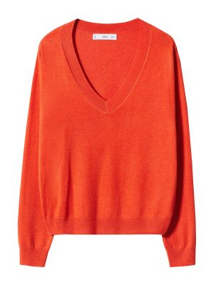 Пуловер Mango оранжево