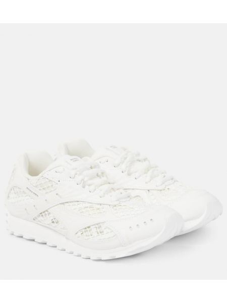 Mesh sneakers Bottega Veneta hvid