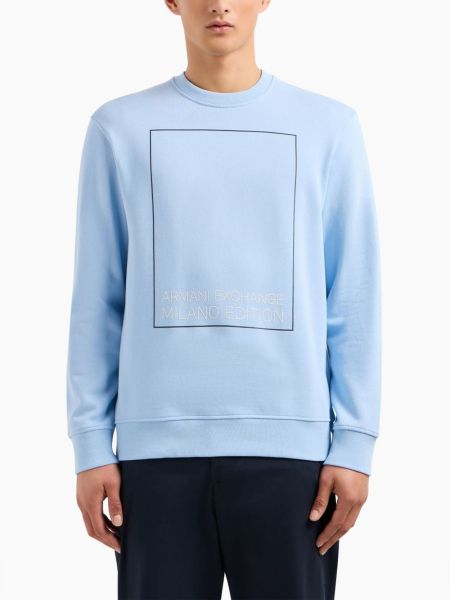 Sweatshirt aus baumwoll mit print Armani Exchange