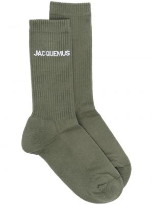 Жакардови чорапи Jacquemus зелено