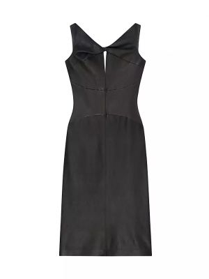 Кожаное платье Givenchy черное