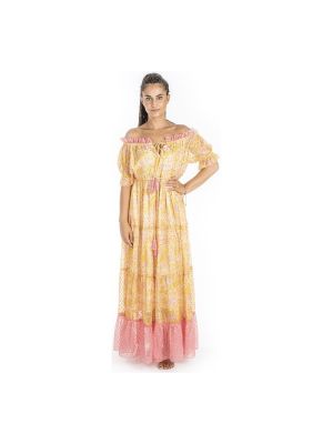 Midi šaty Isla Bonita By Sigris žluté