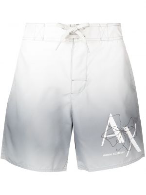 Trykt shorts Armani Exchange grå