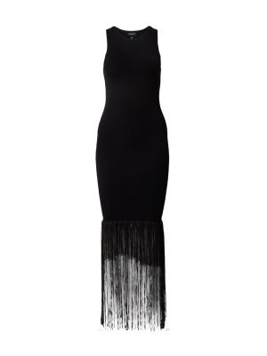 Robe longue Bardot noir