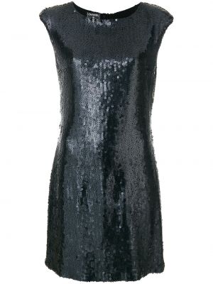 Vestido de tubo con lentejuelas ajustado Chanel Pre-owned negro