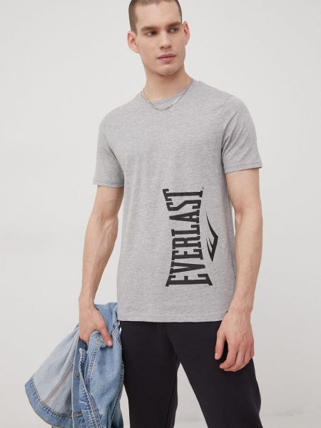 Everlast t-shirt szürke, férfi, melange