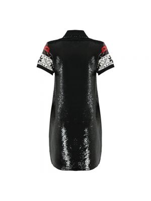 Sukienka mini w geometryczne wzory Ralph Lauren czarna